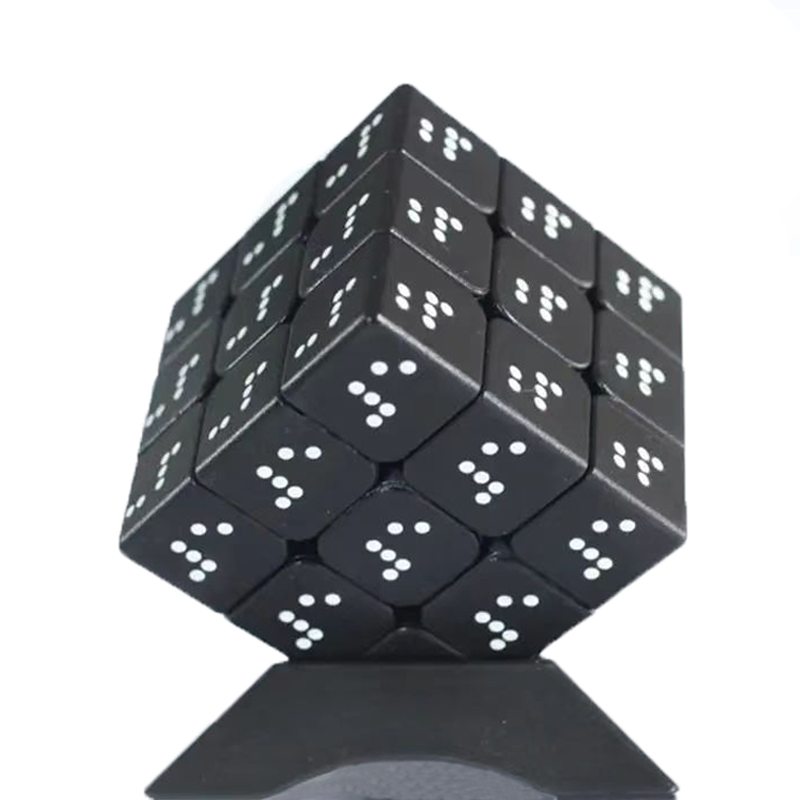 Kids Toys Unique - Braille Hız Küpü 3x3x3 Eğitici Bulmaca