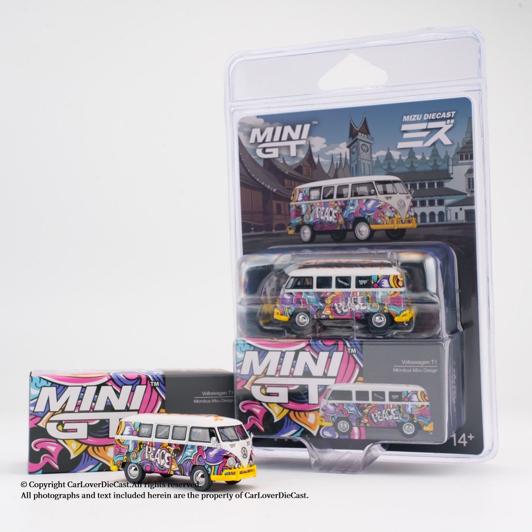 Kids Y Toys - MINIGT 1:64 Volkswagen T1 Mikrobus Mizu