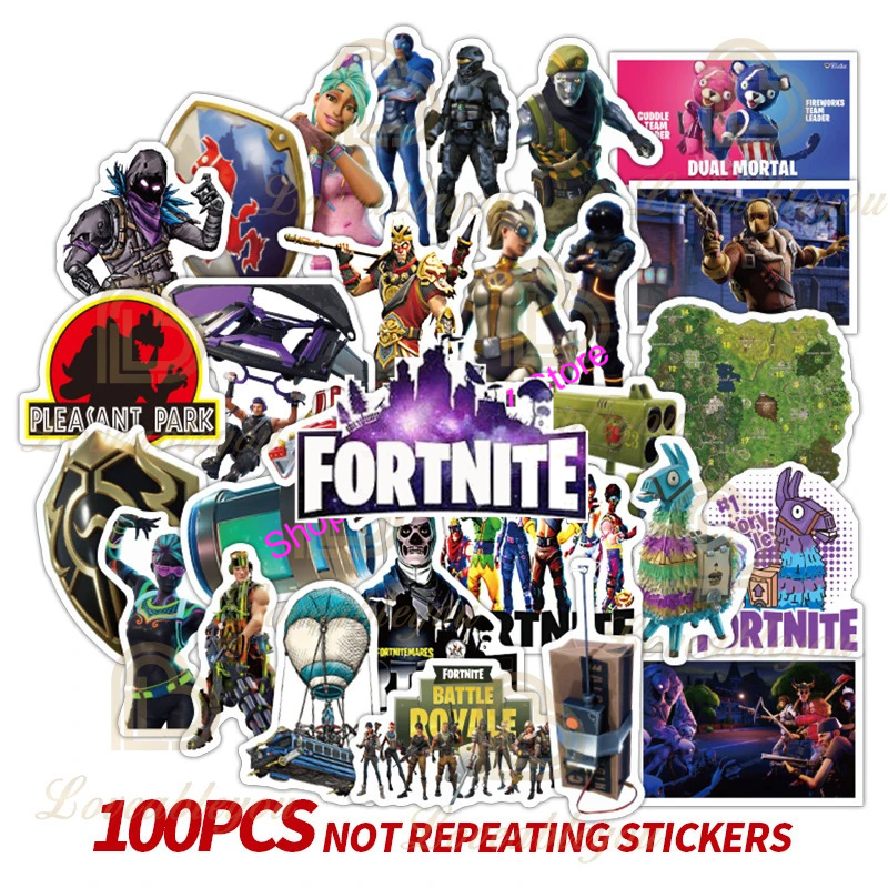 Kids Toys Shop - 10/30/50/100 adet Fortnite Oyunu Etiket PVC