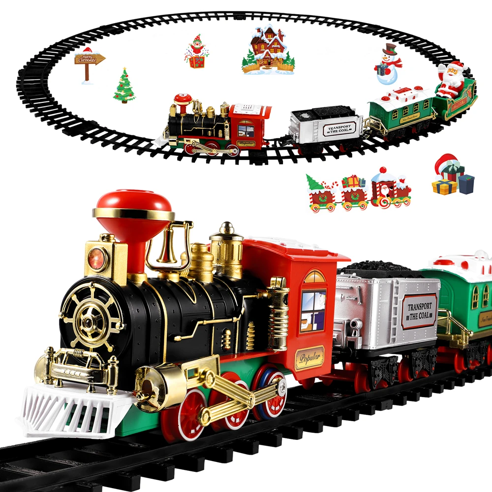 Kids Toys Kit - Noel tren seti şenlikli Mini lokomotif