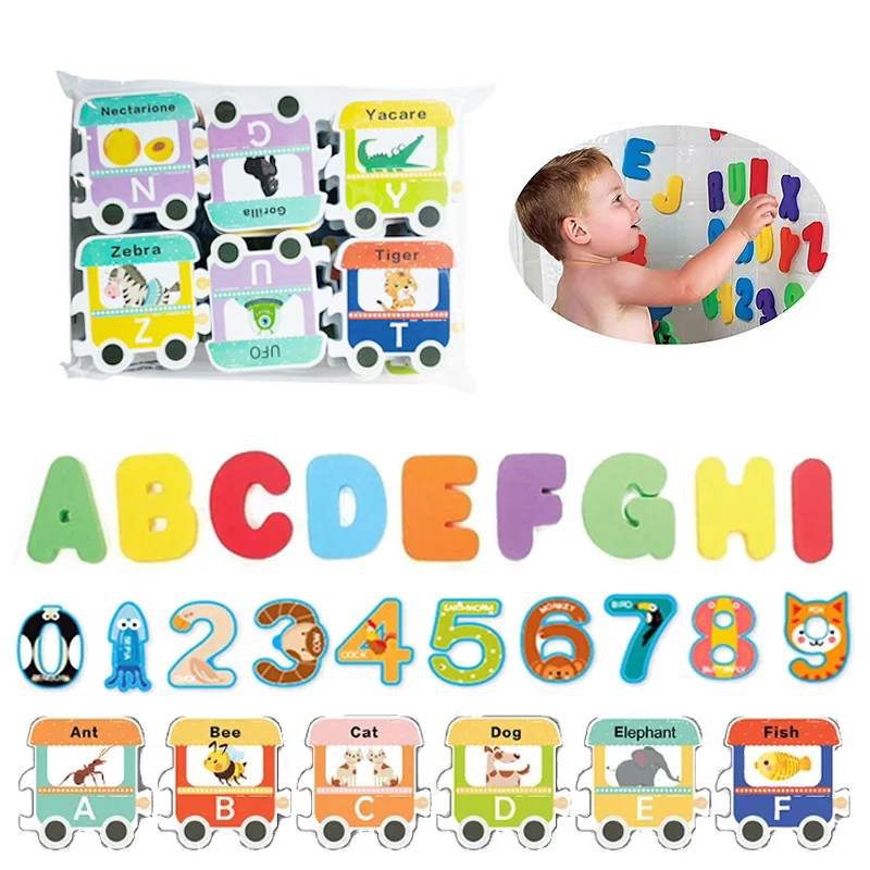 Bath Letter Number Foam - Çocuklar Bebek Banyo Oyuncakları Eğlenceli Köpük
