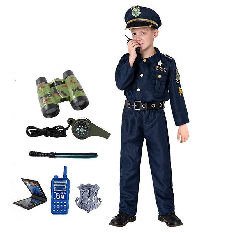 Kids Toys Kit - 3-12Y Sevimli Amerikan Çocuk Polis Memuru