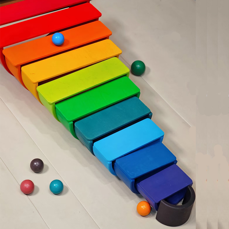 Ahşap Gökkuşağı Bloğu Renkli İ - Wooden Blocks Stacking incelemesi ve fiyatı