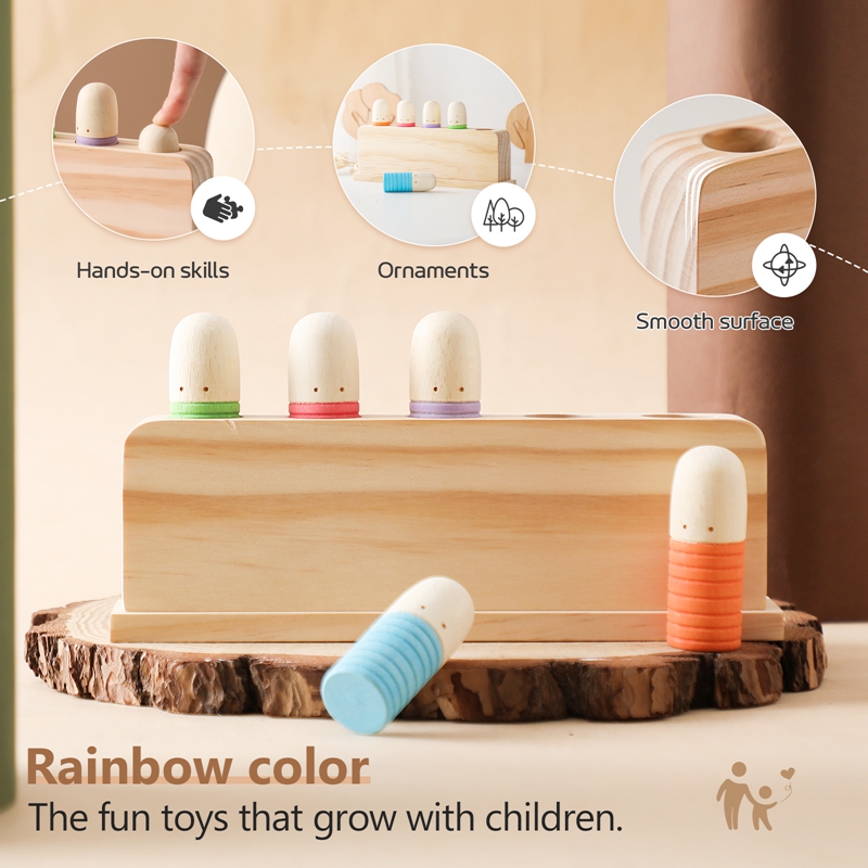 Montessori oyuncaklar bebek ah - Wooden Blocks Stacking incelemesi ve fiyatı