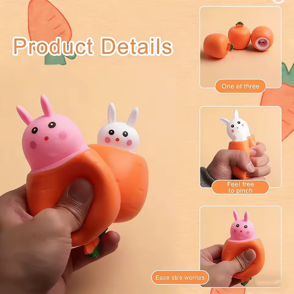 Sevimli Havuç Tavşan Sıkma Oyu - Kids Toys Unique incelemesi ve fiyatı