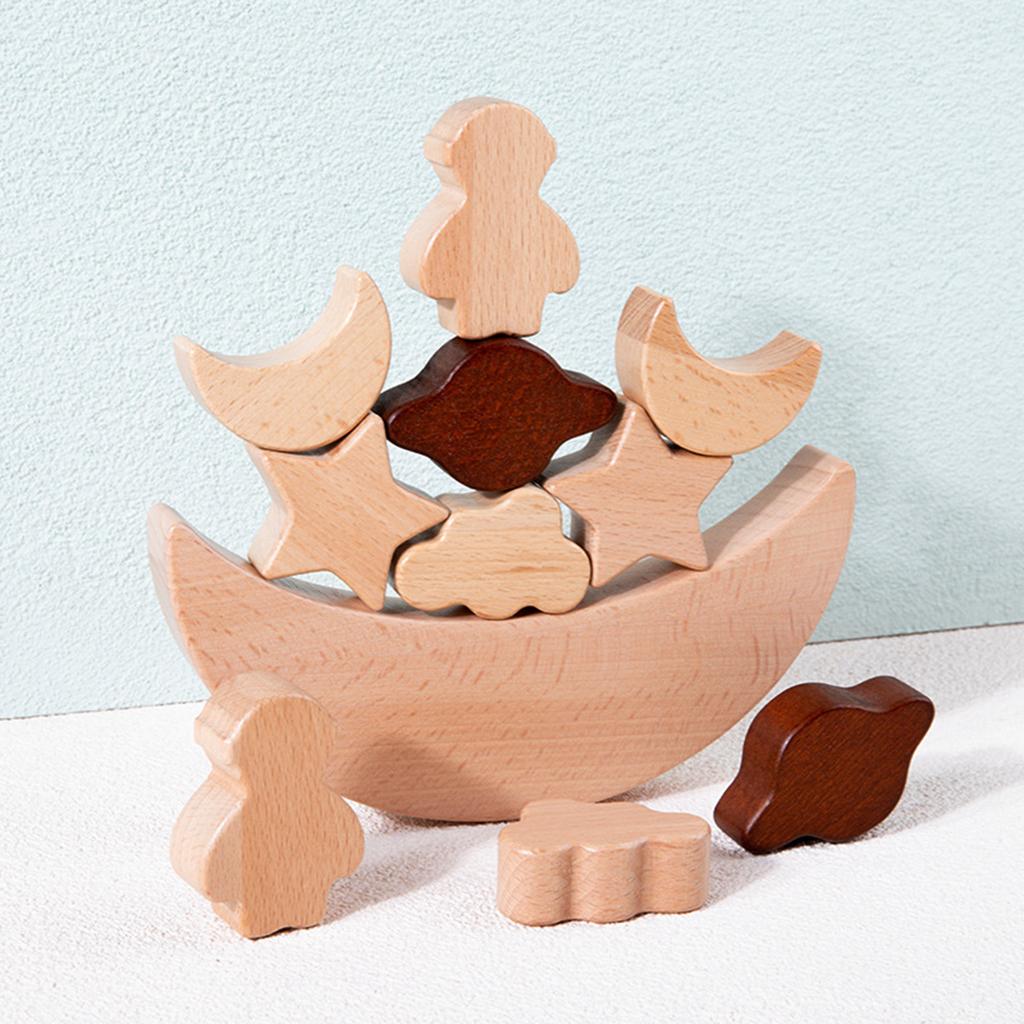 Montessori Oyuncakları Ay İsti - Wooden Blocks Stacking incelemesi ve fiyatı