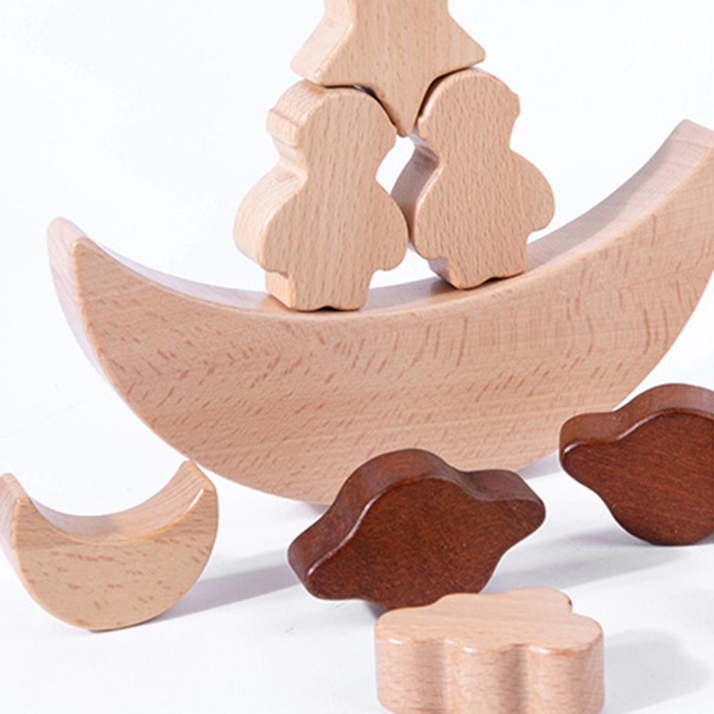 Montessori Oyuncakları Ay İsti - Wooden Blocks Stacking incelemesi ve fiyatı