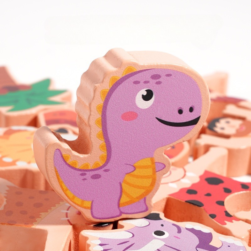 İlkel Dinozor Denge İstifleme  - Wooden Blocks Stacking incelemesi ve fiyatı