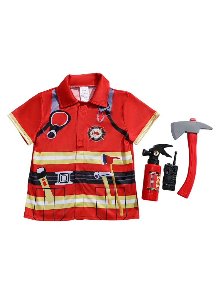 Çocuk İtfaiyeci Tarzı Gömlek v - Kids Toys Kit incelemesi ve fiyatı