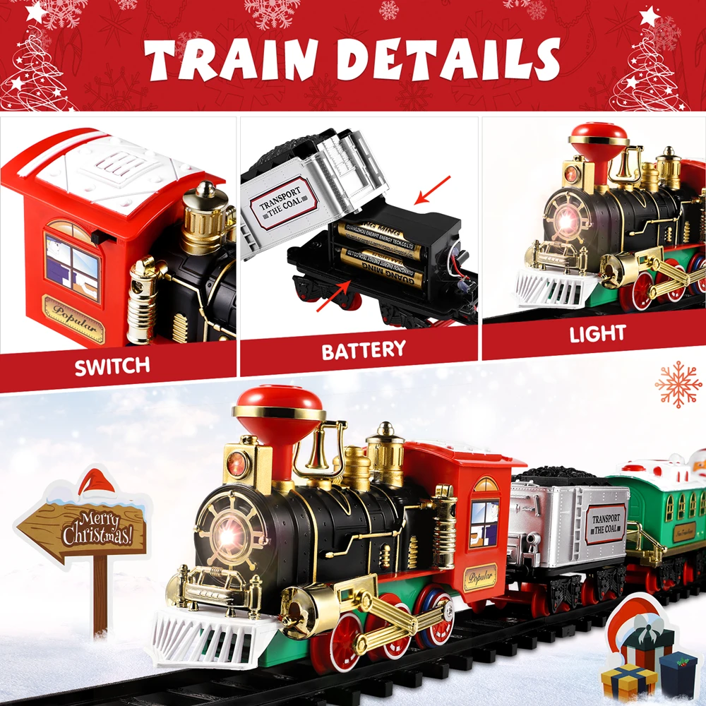 Noel tren seti şenlikli Mini l - Kids Toys Kit incelemesi ve fiyatı