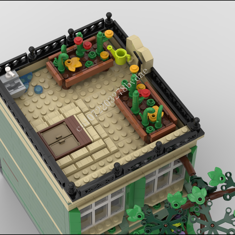 1098 Parça Bitki Dükkanı MOC S - Kids Toys Shop incelemesi ve fiyatı