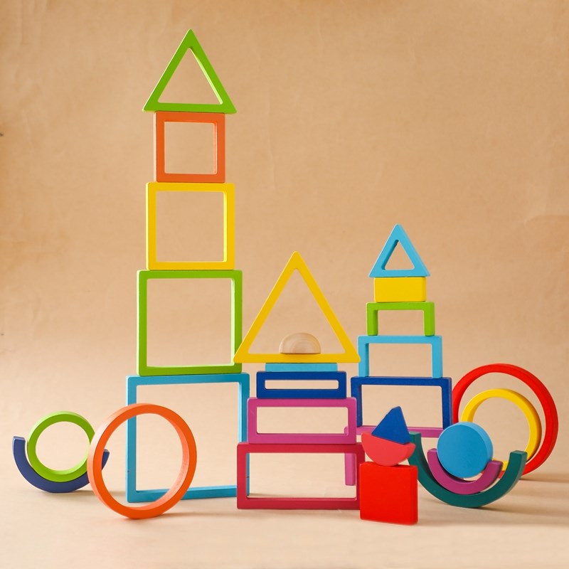 Montessori ahşap blok oyuncakl - Wooden Blocks Stacking incelemesi ve fiyatı