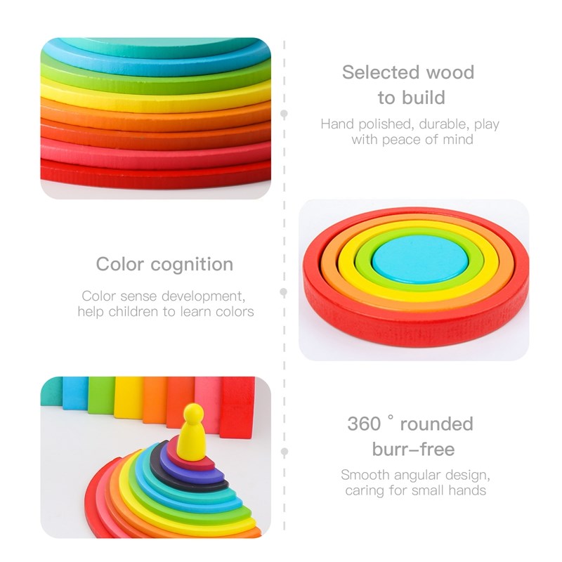 Montessori ahşap blok oyuncakl - Wooden Blocks Stacking incelemesi ve fiyatı