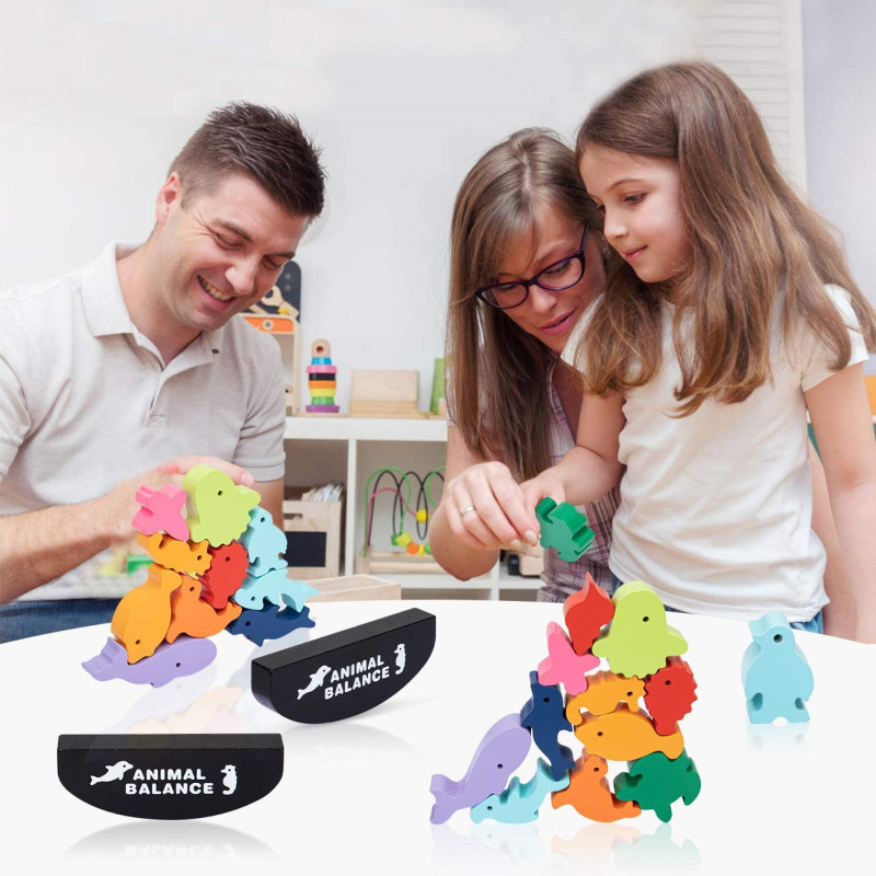 Yeni Çocuk Montessori Ahşap Ha - Wooden Blocks Stacking incelemesi ve fiyatı