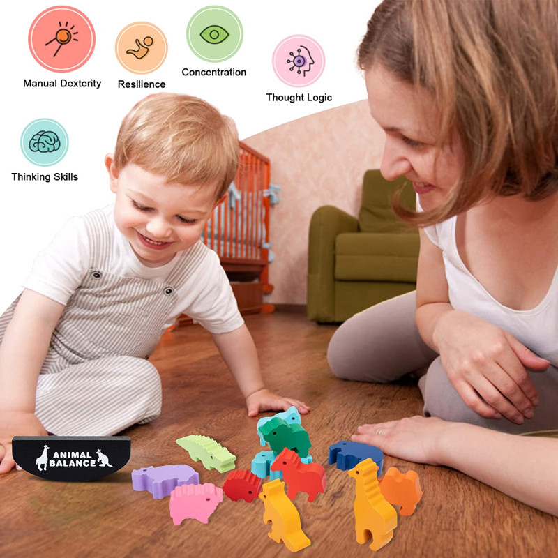 Yeni Çocuk Montessori Ahşap Ha - Wooden Blocks Stacking incelemesi ve fiyatı