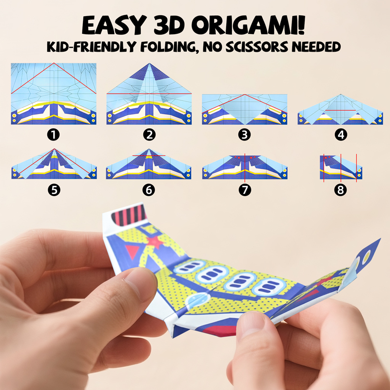 36 yaprak kağıt uçak origami s - Kids Toys Kit incelemesi ve fiyatı
