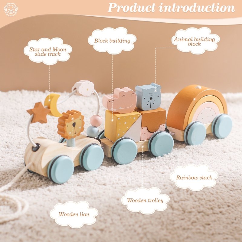 Ahşap Montessori Oyuncaklar Ha - Wooden Blocks Stacking incelemesi ve fiyatı