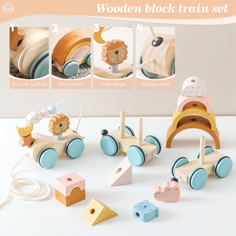 Ahşap Montessori Oyuncaklar Ha - Wooden Blocks Stacking incelemesi ve fiyatı