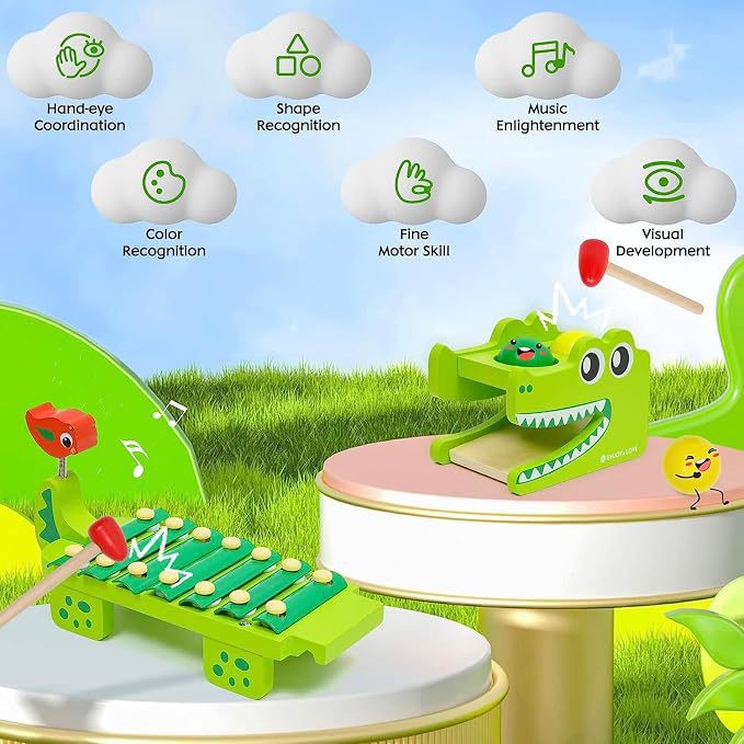 Montessori Ahşap Timsah Ksilof - Kids Toys Xylophone incelemesi ve fiyatı