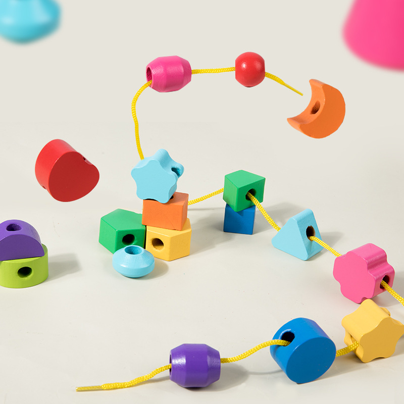 Montessori Ahşap Boncuk Sırala - Wooden Blocks Stacking incelemesi ve fiyatı