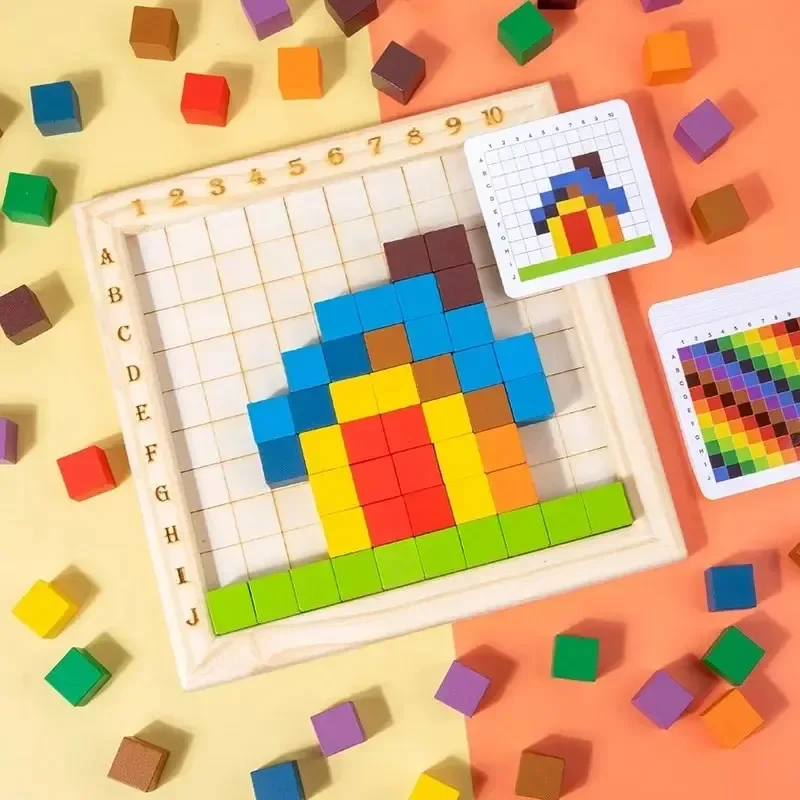 Montessori Renk Sayma Yapı Taş - Wooden Blocks Stacking incelemesi ve fiyatı
