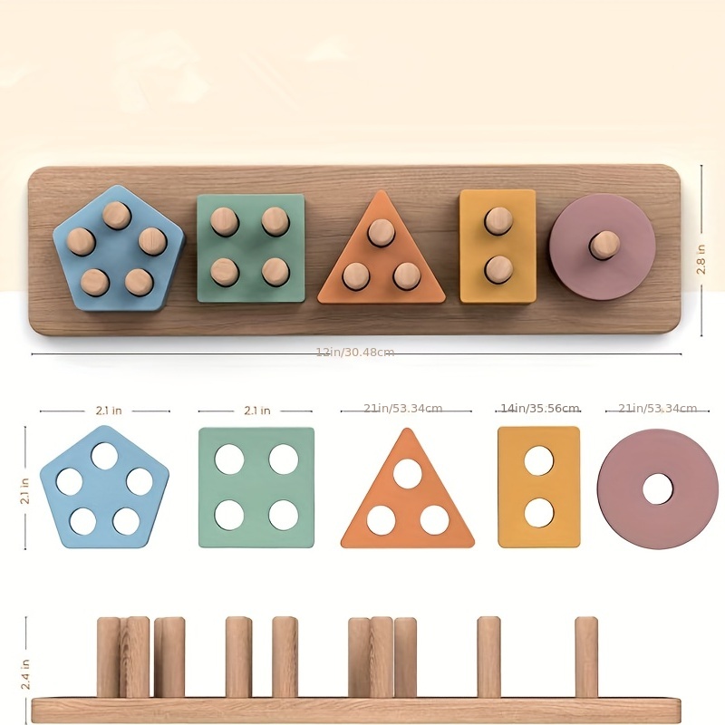 18+ Aylık Bebekler İçin Montes - Wooden Blocks Stacking incelemesi ve fiyatı
