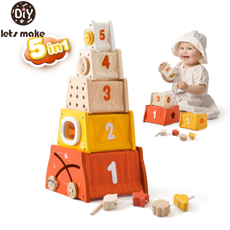 Çocuklar ahşap Montessori oyun - Wooden Blocks Stacking incelemesi ve fiyatı