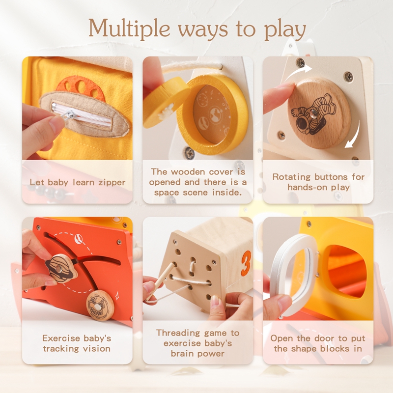 Çocuklar ahşap Montessori oyun - Wooden Blocks Stacking incelemesi ve fiyatı